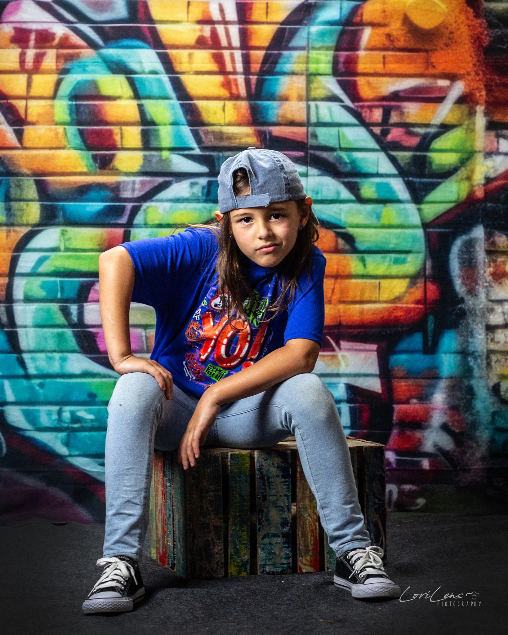 Kate Urbaner Graffiti Wandhintergrund von Mandy Ringe Fotograf - Kate Backdrop.de