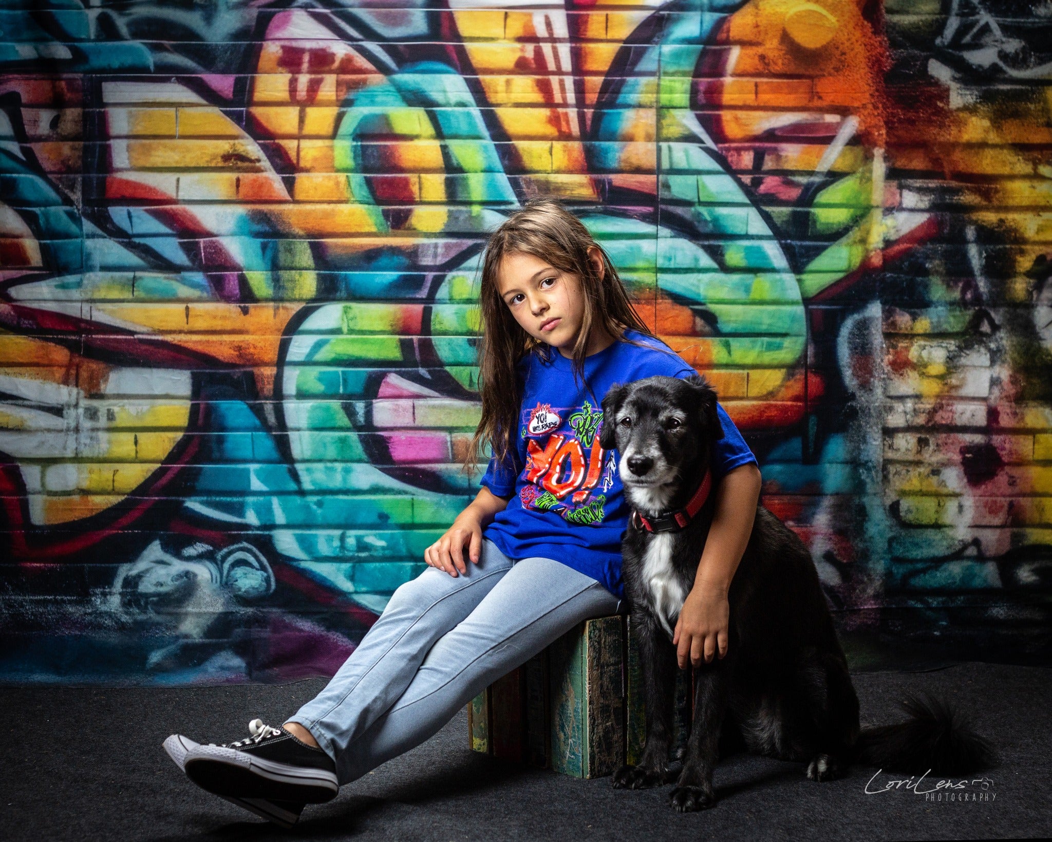 Kate Urbaner Graffiti Wandhintergrund von Mandy Ringe Fotograf - Kate Backdrop.de