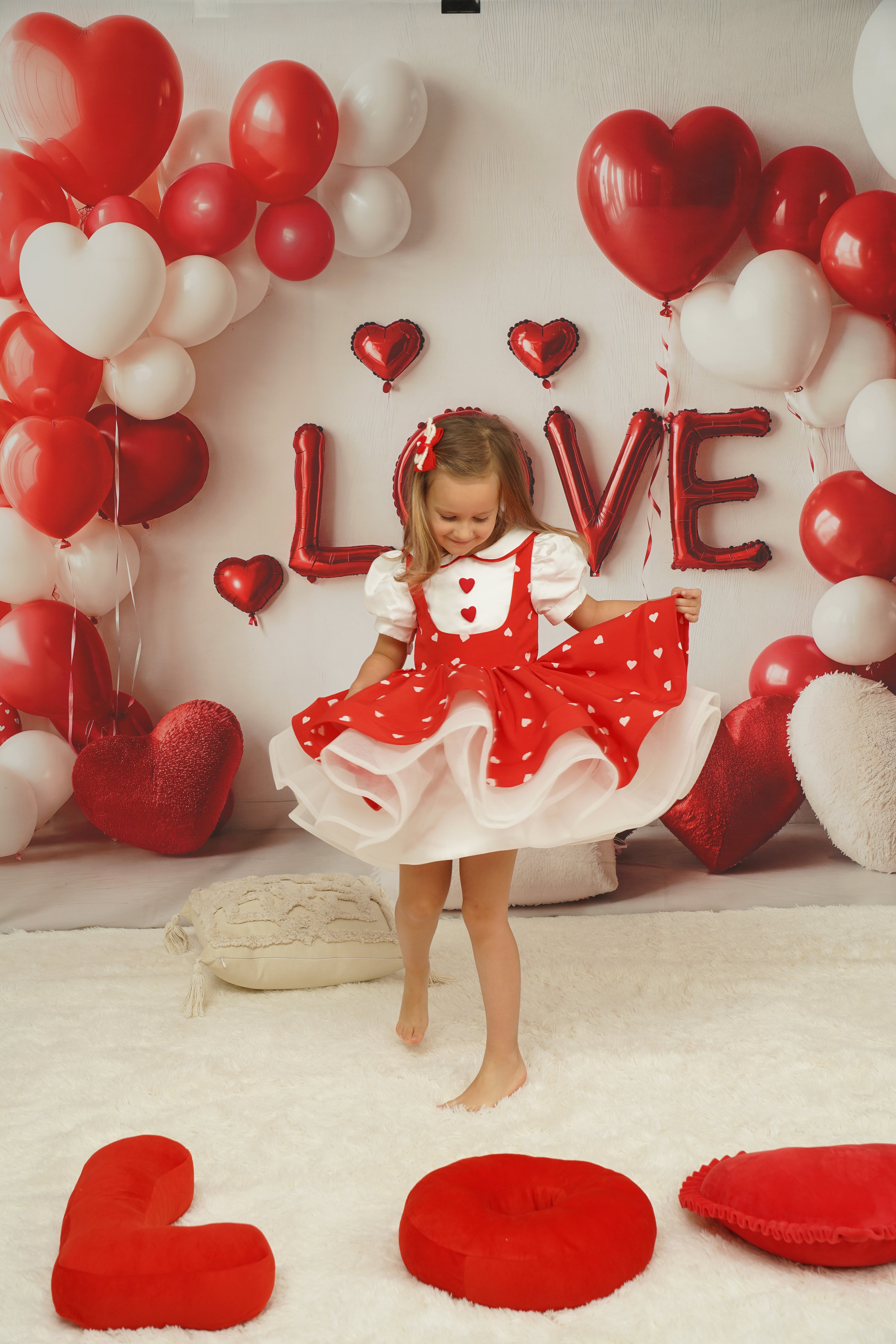 Kate Valentinstag Herz Luftballons Liebe Hintergrund entworfen von Emetselch - Kate Backdrop.de