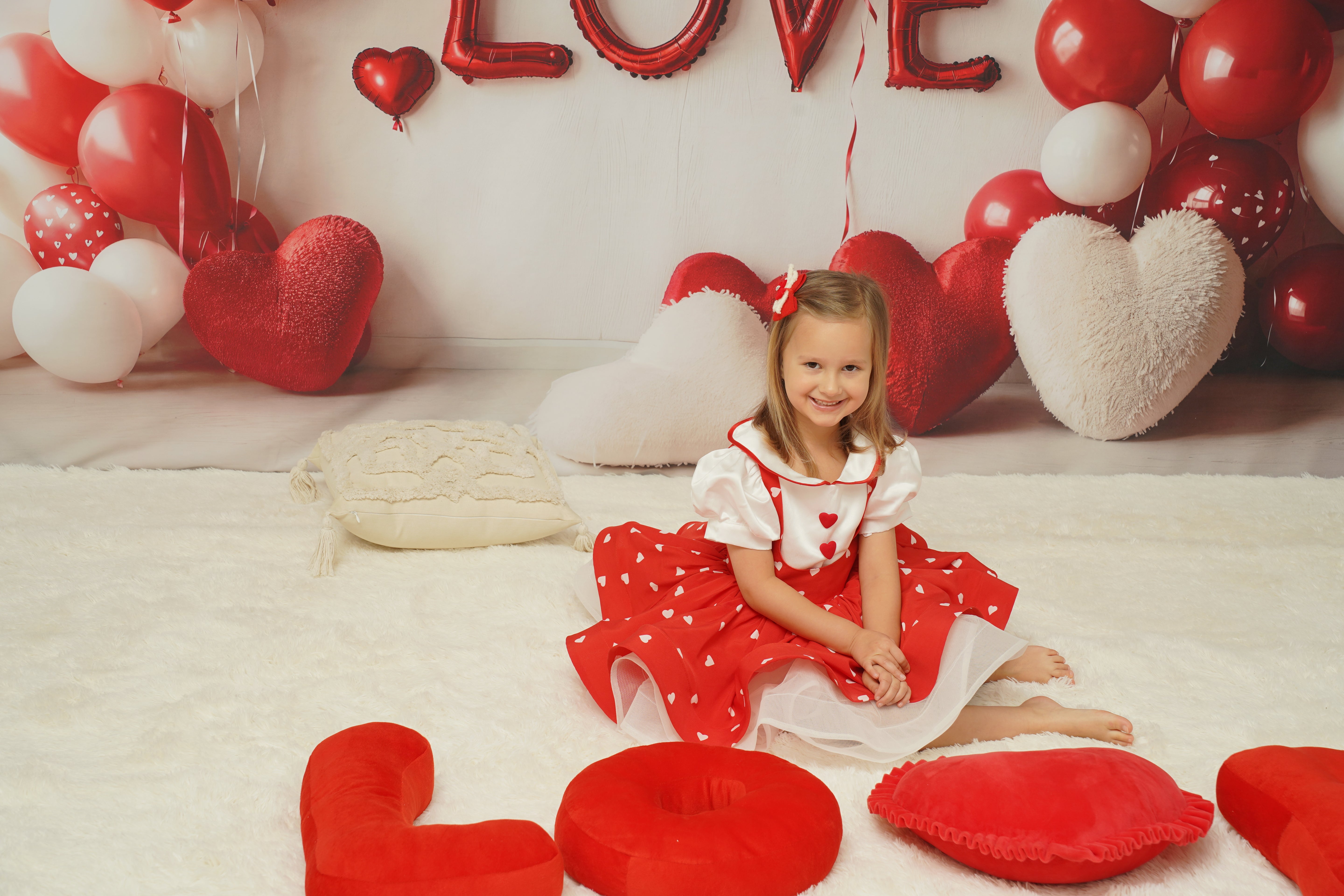 Kate Valentinstag Herz Luftballons Liebe Hintergrund entworfen von Emetselch - Kate Backdrop.de