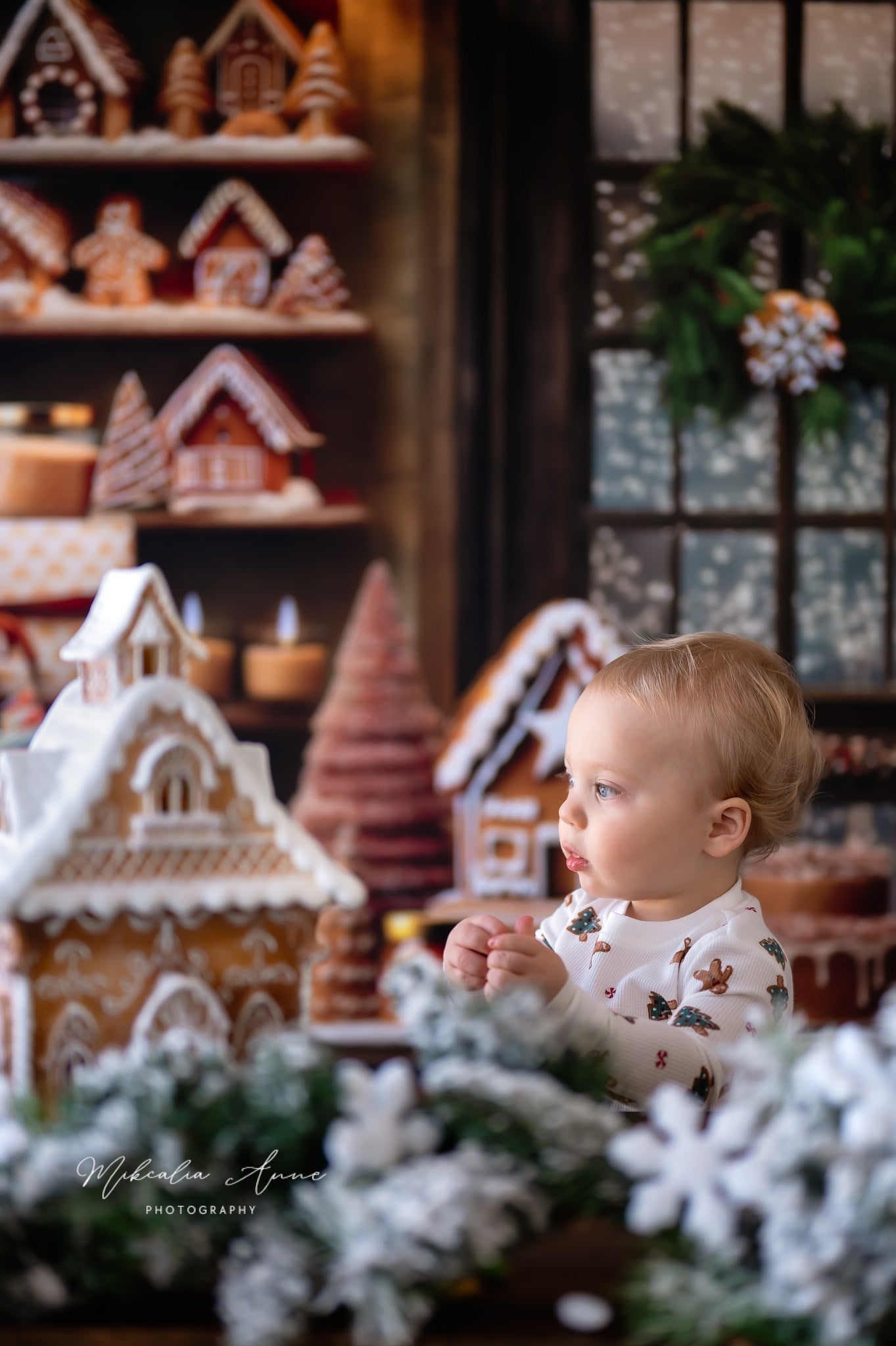 Kate Weihnachten Lebkuchen Küche Hintergrund von Mini MakeBelieve - Kate Backdrop.de