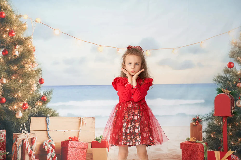 Kate Weihnachten Strand Meer Hintergrund von Chain Photography - Kate Backdrop.de