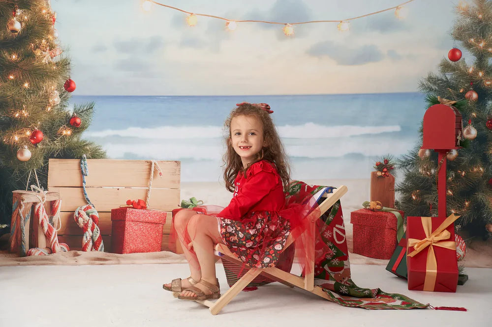 Kate Weihnachten Strand Meer Hintergrund von Chain Photography - Kate Backdrop.de