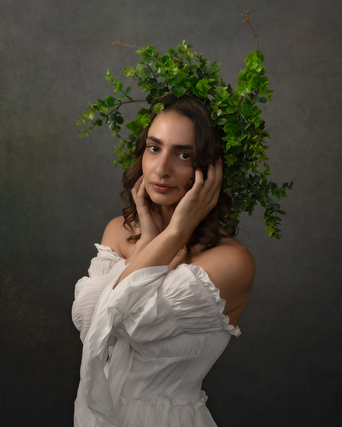 Kate Abstrakt Klein Grün Grau Hintergrund von Chain Photography - Kate Backdrop.de