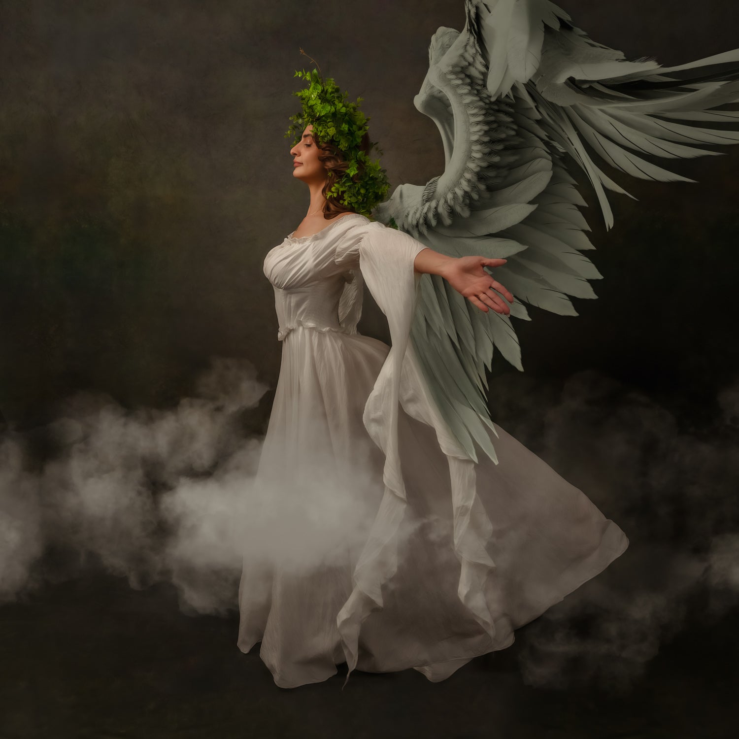 Kate Abstrakt Klein Grün Grau Hintergrund von Chain Photography - Kate Backdrop.de