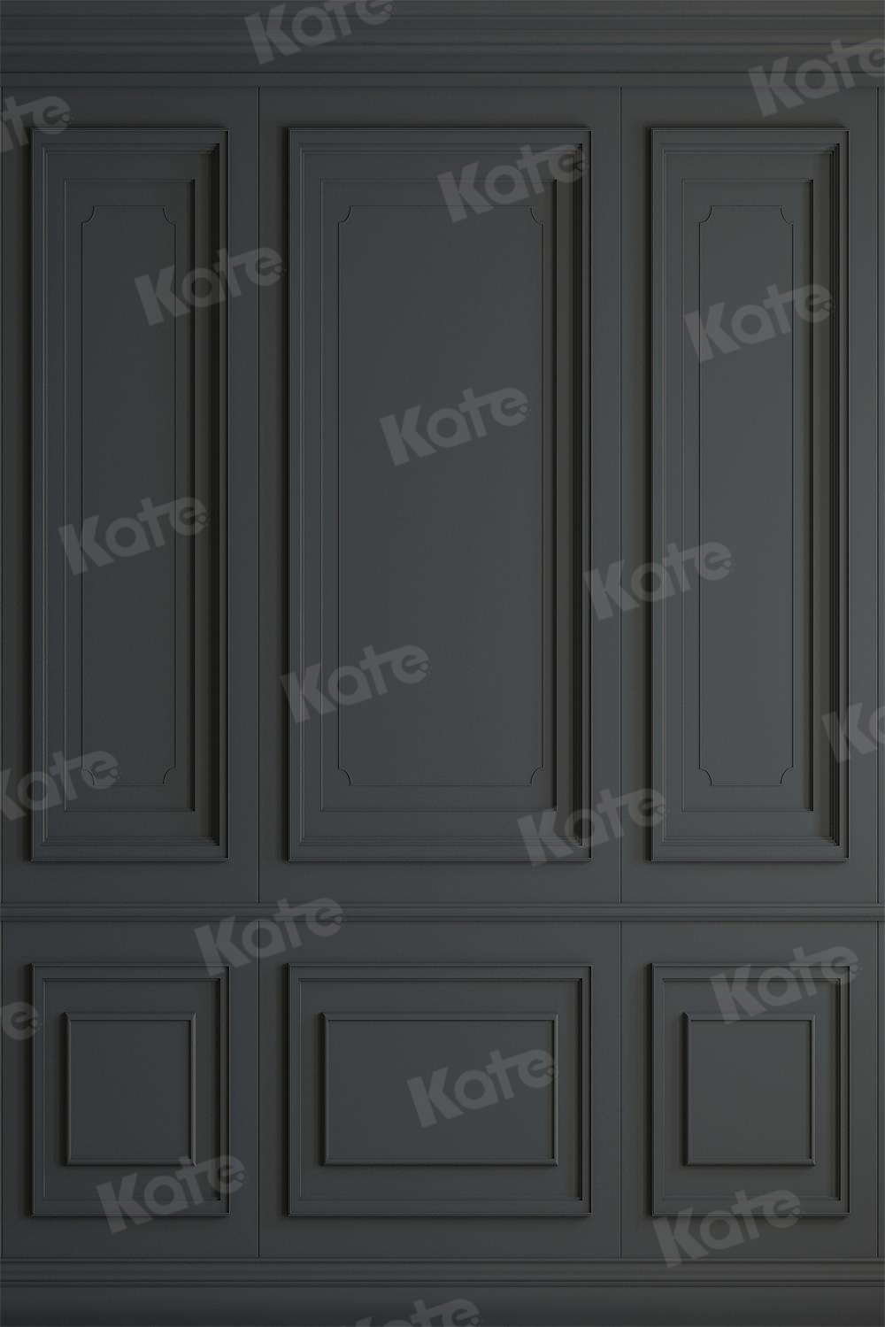 Kate Grau Schwarz Vintage Wand Fleece Hintergrund - Kate Backdrop.de
