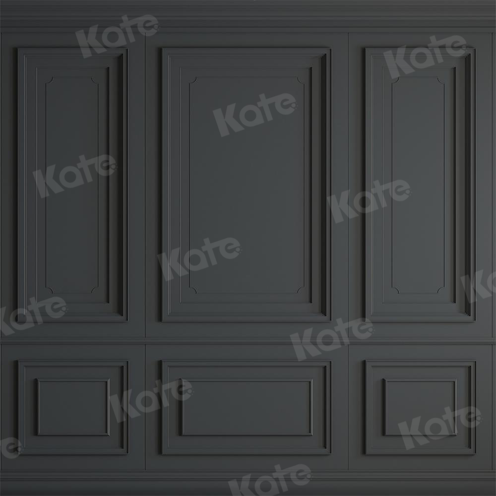 Kate Grau Schwarz Vintage Wand Fleece Hintergrund - Kate Backdrop.de