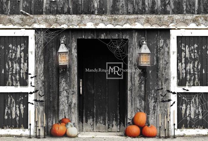 Kate Gespenstische Halloween Scheune Hintergrund von Mandy Ringe Photography - Kate Backdrop.de