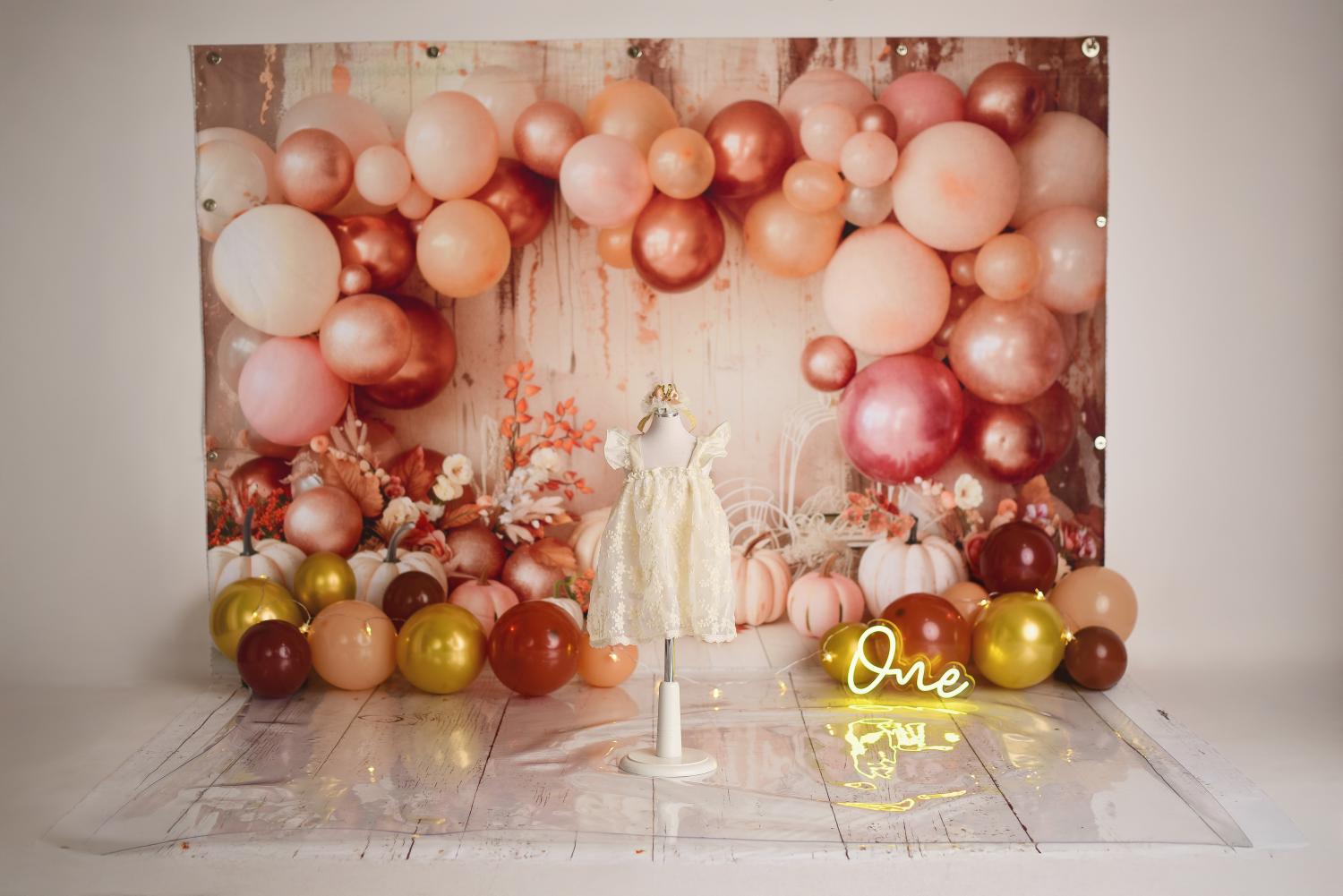 Kate Boho Kürbisse Cake Smash Foto Kit - Kate Backdrop.de
