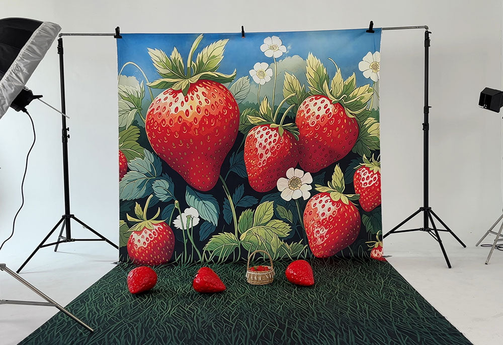 Kate Sommer-Erdbeer-Fotokit - Kate Backdrop.de