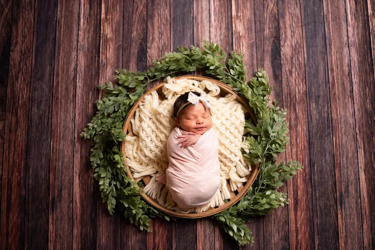 Kate Brown Wood Grain White Wood Plank Textur für Fotografie - Kate Backdrop.de