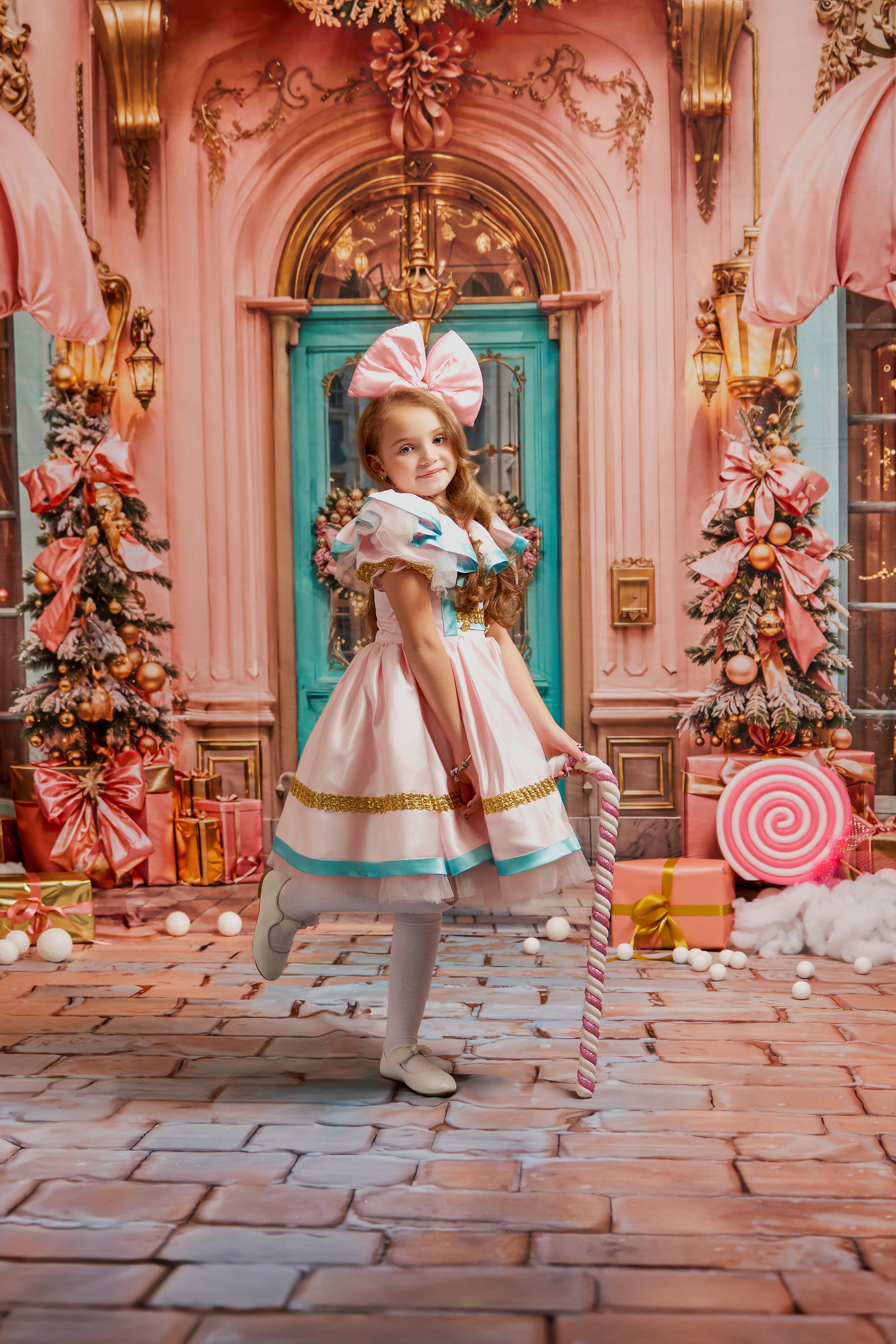 Kate Weihnachten Rosa Süßwarenladen Raumset Fotografie-Set Fotohintergründe & Requisiten Themenpaket