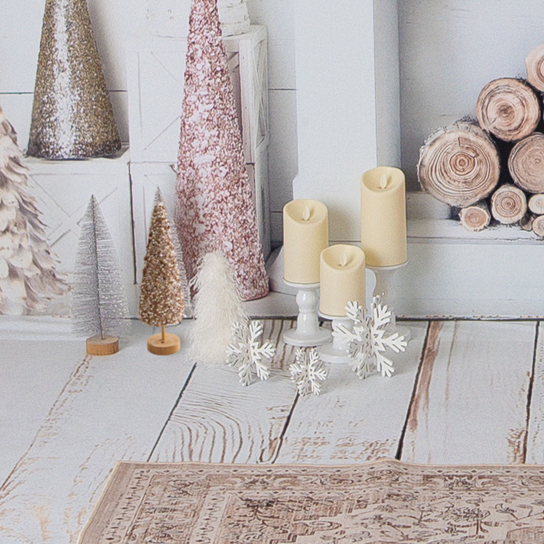 Kate Pink- und Goldfarbenes Boho-Weihnachts-Fotokit Fotografie-Hintergründe und Requisiten Themenpaket