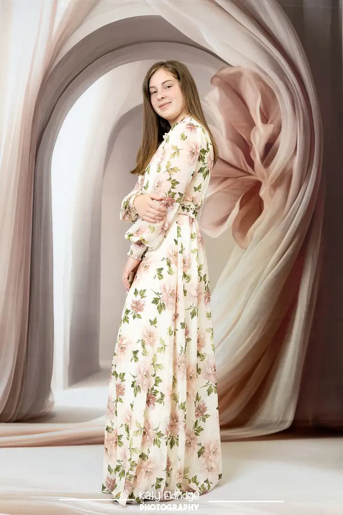 ⚡Blitzangebote #2-Kate Bogen Weicher Pfirsich-Satin-Vorhang Kombi-Hintergrund - Kate Backdrop.de