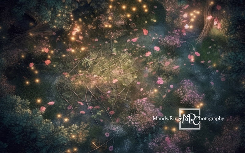 Kate Verzauberte Frühling Fee Wald Gummi Bodenmatte von Mandy Ringe Fotograf - Kate Backdrop.de