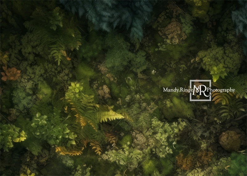 Kate Forest Greenery Bodenmatte aus Gummi von Mandy Ringe Fotograf - Kate Backdrop.de