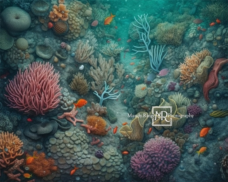 Kate Sommer Unterwasser Ozean Riff Gummibodenmatte von Mandy Ringe Fotograf