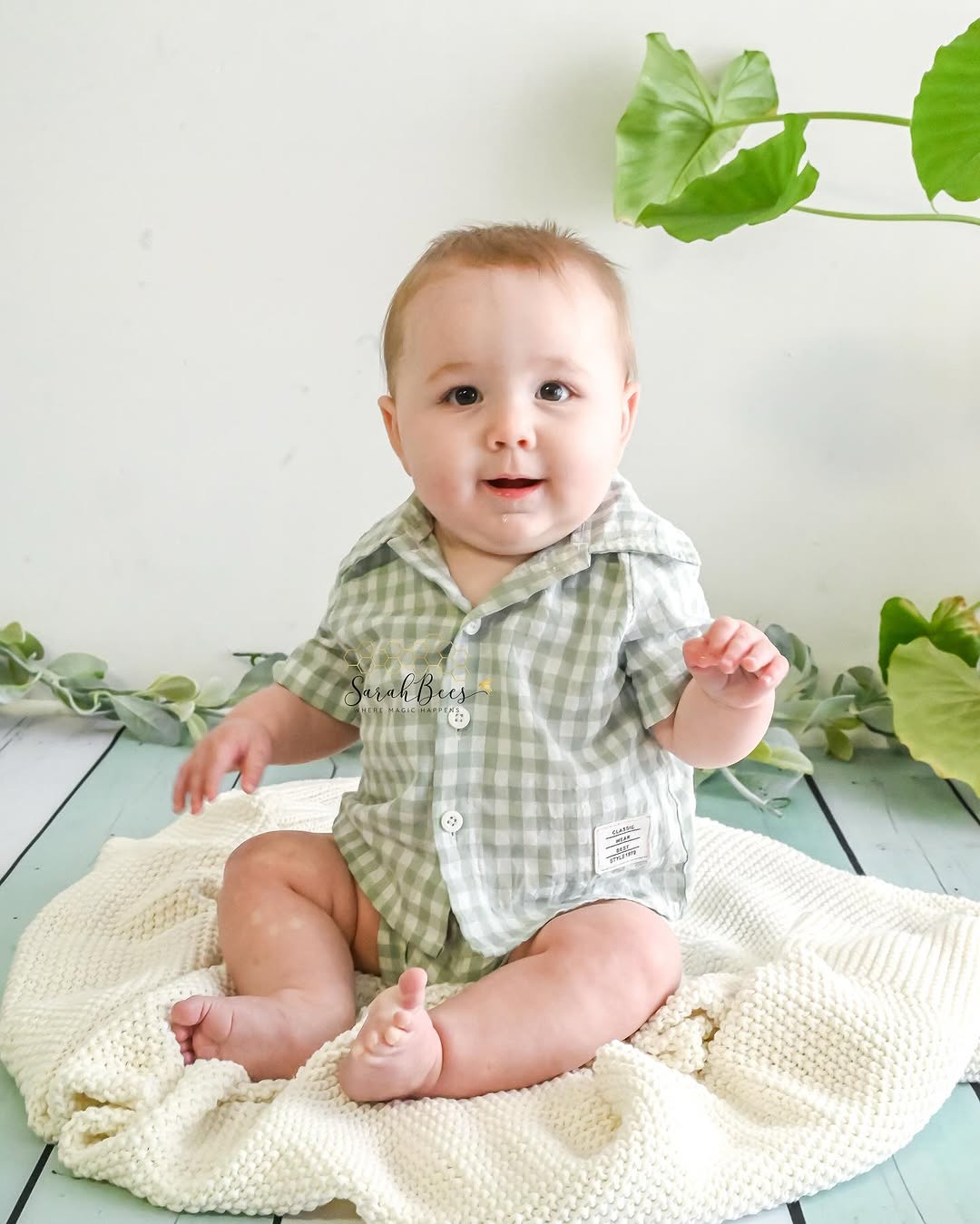 Kate Minzweiße Holzdiele Gummibodenmatte für Fotografie von Mini MakeBelieve - Kate Backdrop.de