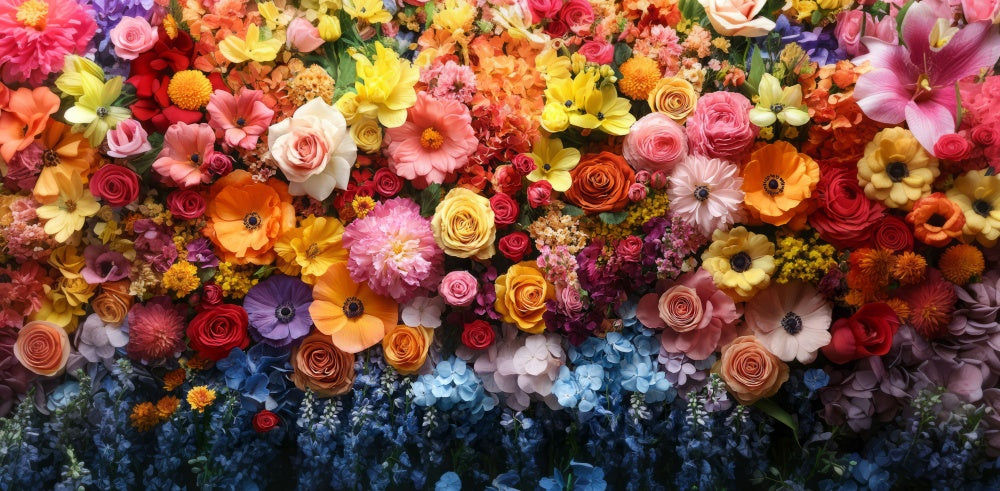 Kate Frühling Lebendige Blumenwand Gummibodenmatte für Fotografie von Mini MakeBelieve - Kate Backdrop.de