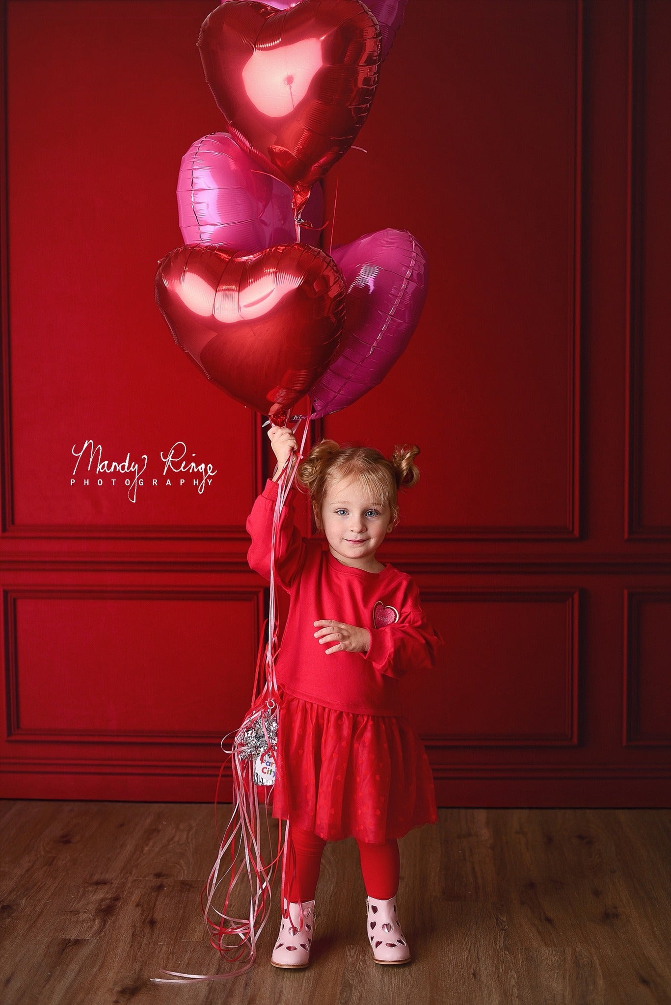 Kate Valentinstag Rot Vintage Wand Hintergrund für Fotografie - Kate Backdrop.de