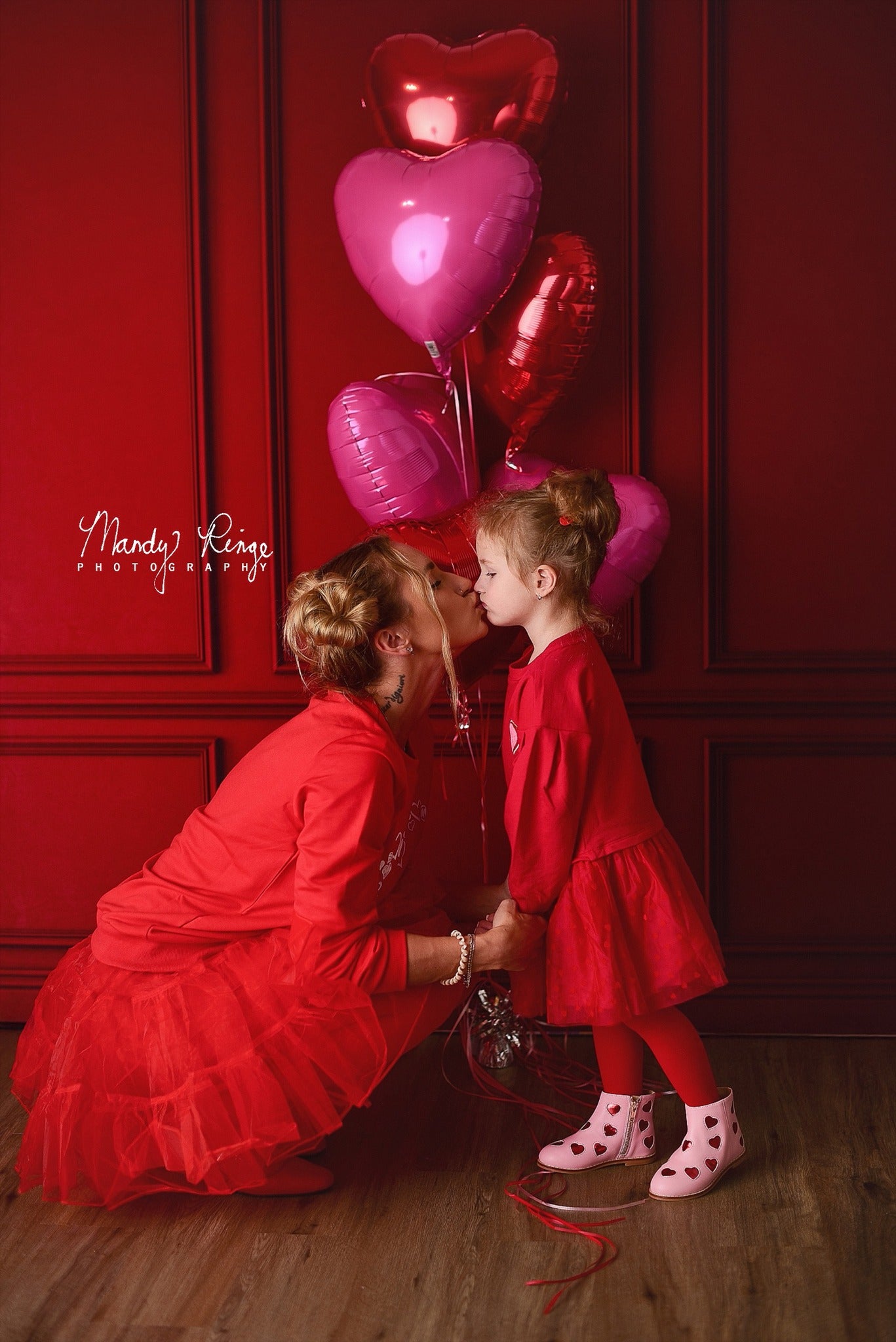 Kate Valentinstag Rot Vintage Wand Hintergrund für Fotografie - Kate Backdrop.de
