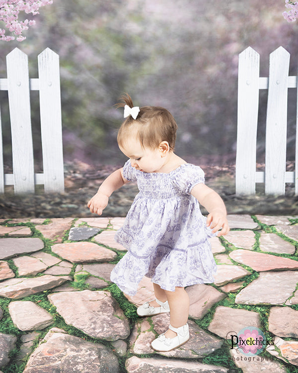 Kate Frühling Garten Kirschblüten Hintergrund für Fotografie - Kate Backdrop.de
