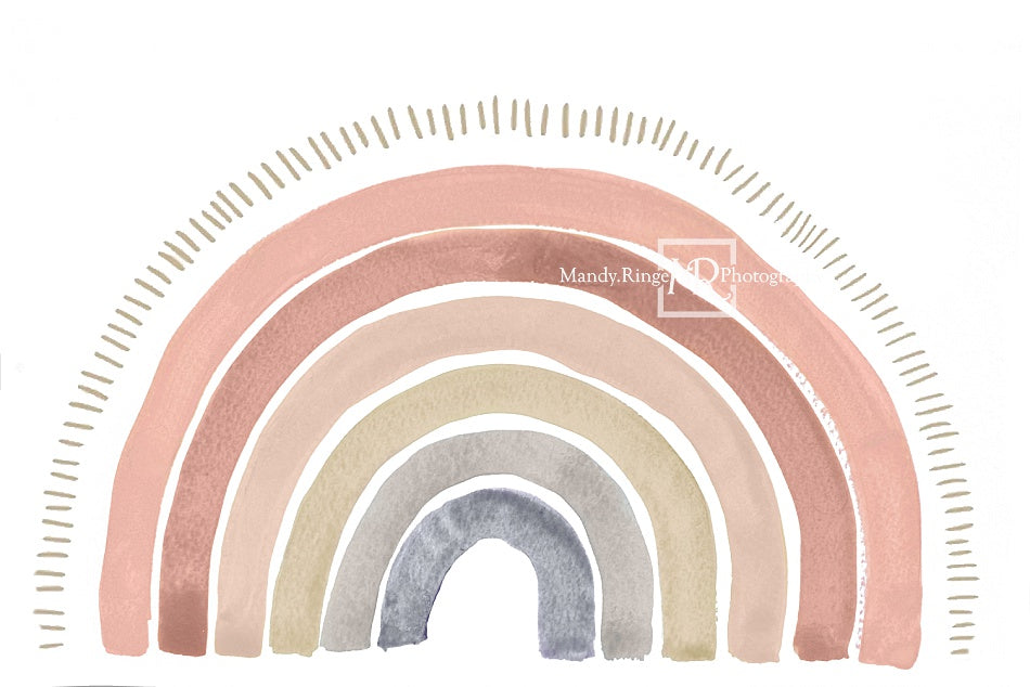 Kate Boho Regenbogen Fleece Hintergrund Entworfen von Mandy Ringe - Kate Backdrop.de