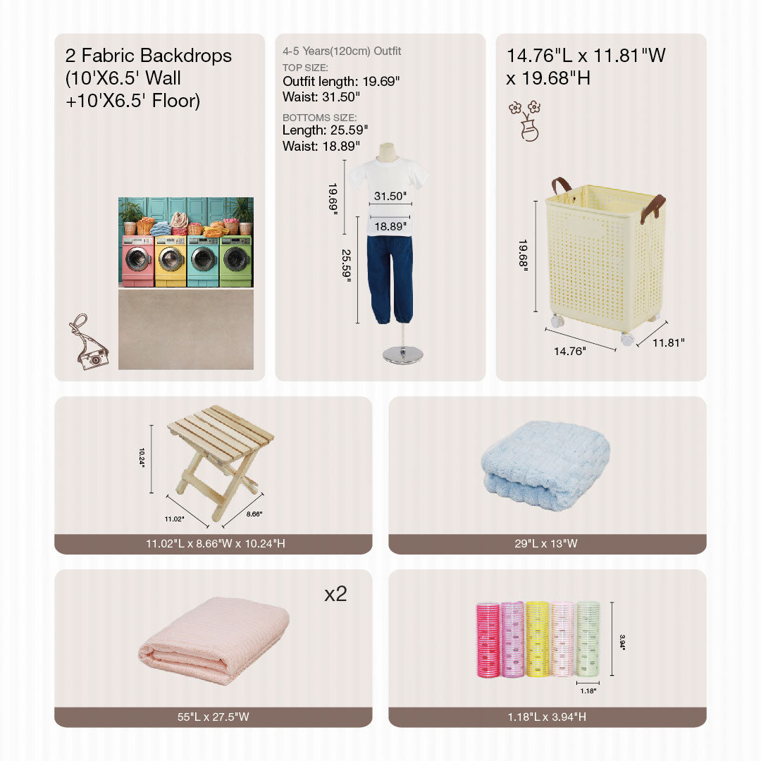 Kate Waschküche Photo Kit - Kate Backdrop.de