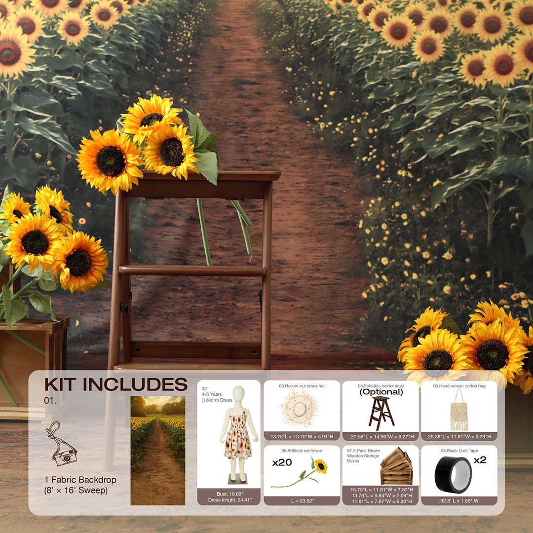 Kate Sommer-Sonnenblumen-Fotokit - Kate Backdrop.de