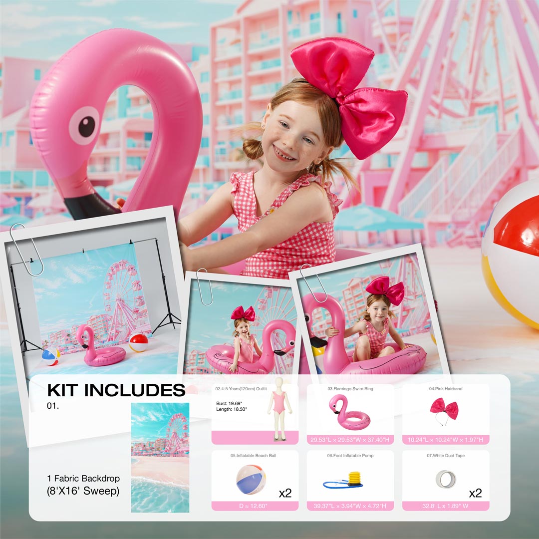 Kate Sommer rosa Süßigkeiten Photo Kit - Kate Backdrop.de