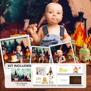 Kate Camping Cake Smash Geburtstag Foto Kit