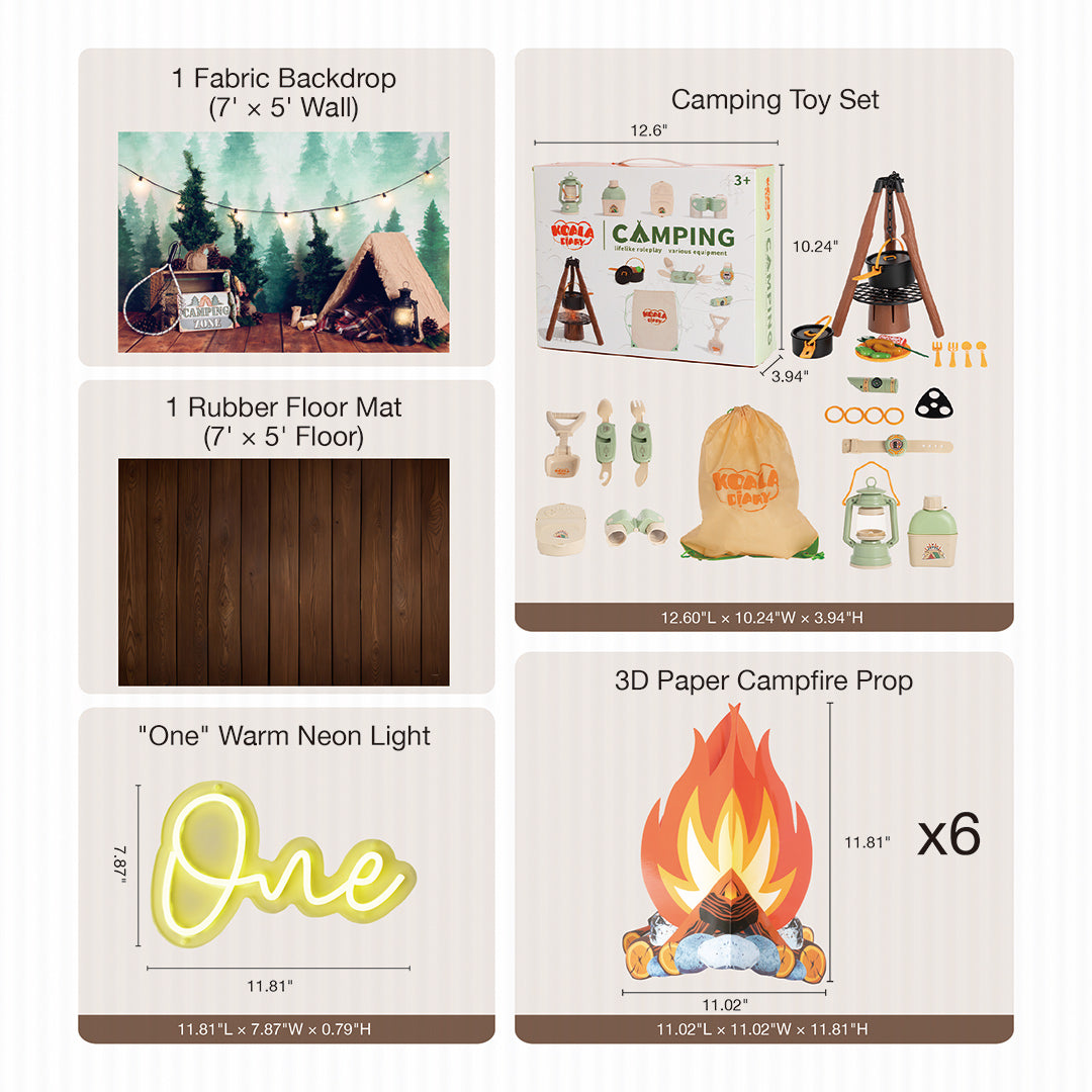 Kate Camping Cake Smash Geburtstag Foto Kit - Kate Backdrop.de