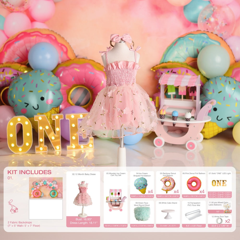 Kate Donut Cake Smash Photo Kit - Kate Backdrop.de