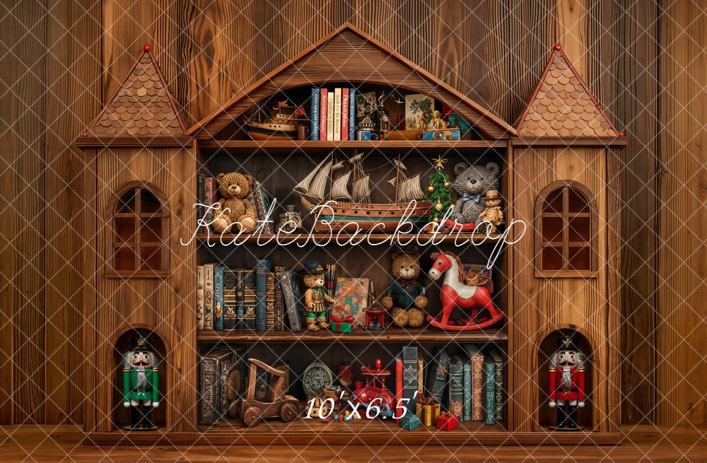 ⚡Blitzangebote #1-Kate Kinder Bücherregal Spielzeug Holz Hintergrund Entworfen von Emetselch - Kate Backdrop.de