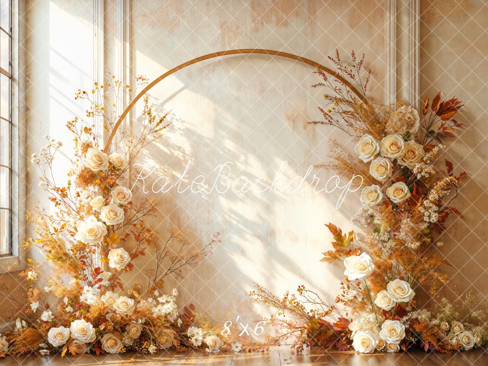 Kate Herbst Blumen Bogen Vintage Hintergrund Entworfen von Emetselch - Kate Backdrop.de