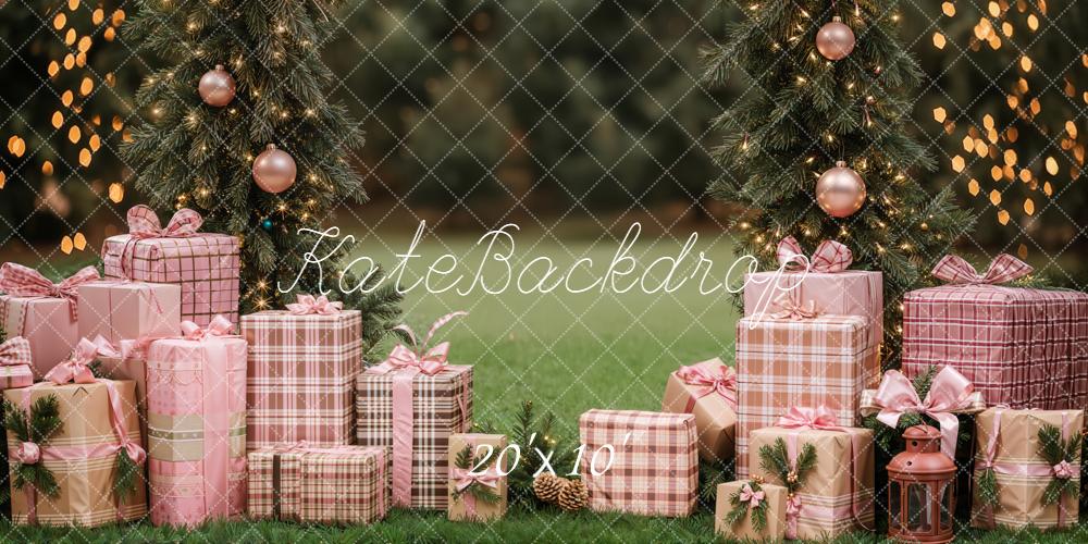 Kate Weihnachten Geschenke Lichter Bogen Hintergrund Entworfen von Emetselch - Kate Backdrop.de