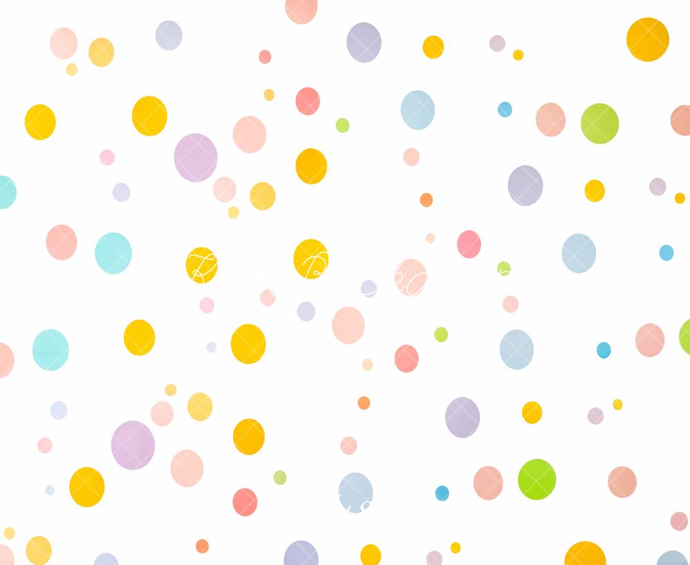 Kate Geburtstag Bunte Punkte Muster Hintergrund Entworfen von Emetselch - Kate Backdrop.de
