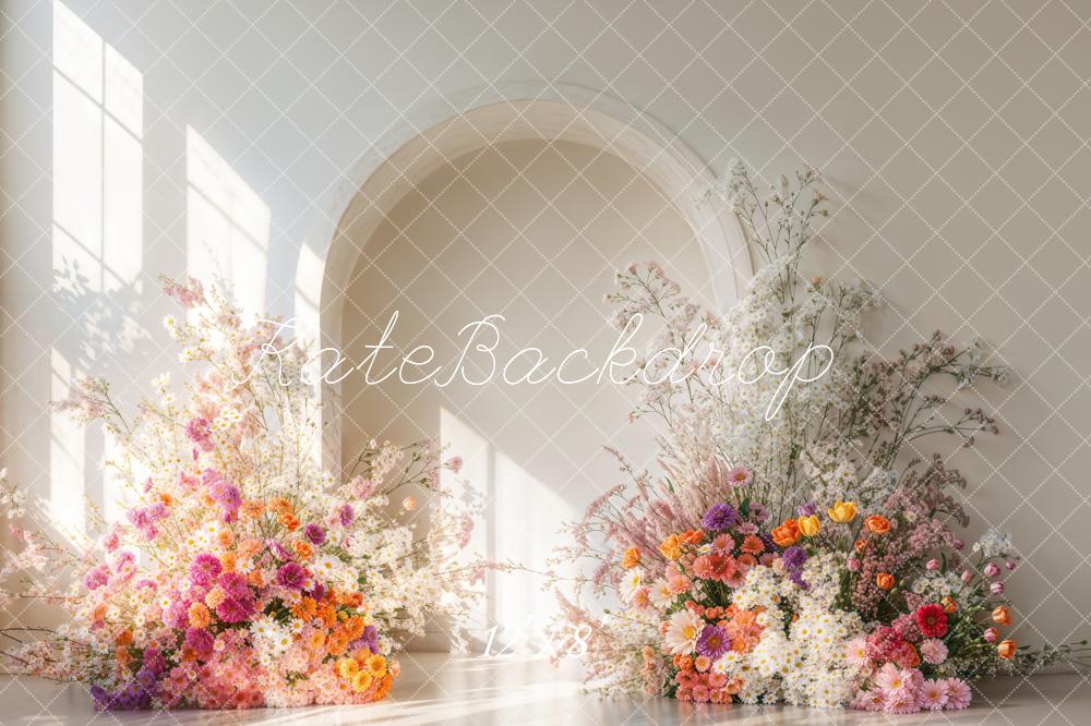 Kate Blumenbogen Sonnenlicht Elegant Fleece Hintergrund Entworfen von Emetselch - Kate Backdrop.de