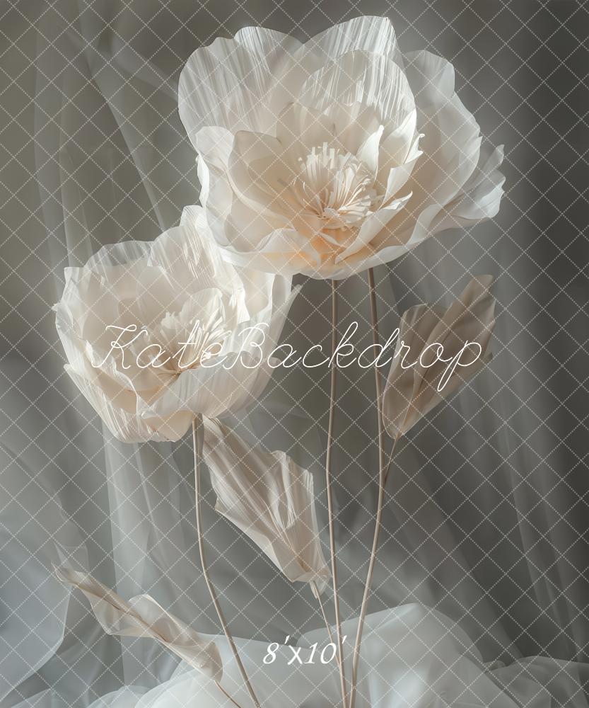 Kate Blume Riesige Blumen Creme Hintergrund Entworfen von Emetselch