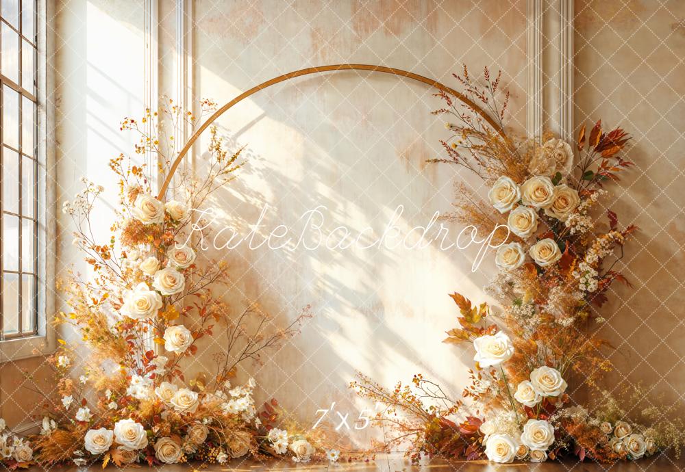 Kate Herbst Blumen Bogen Vintage Hintergrund Entworfen von Emetselch - Kate Backdrop.de