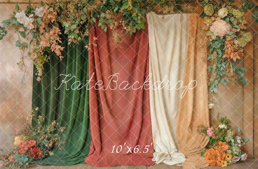 Kate Blumen Wand Stoff Elegant Fleece Hintergrund Entworfen von Emetselch - Kate Backdrop.de