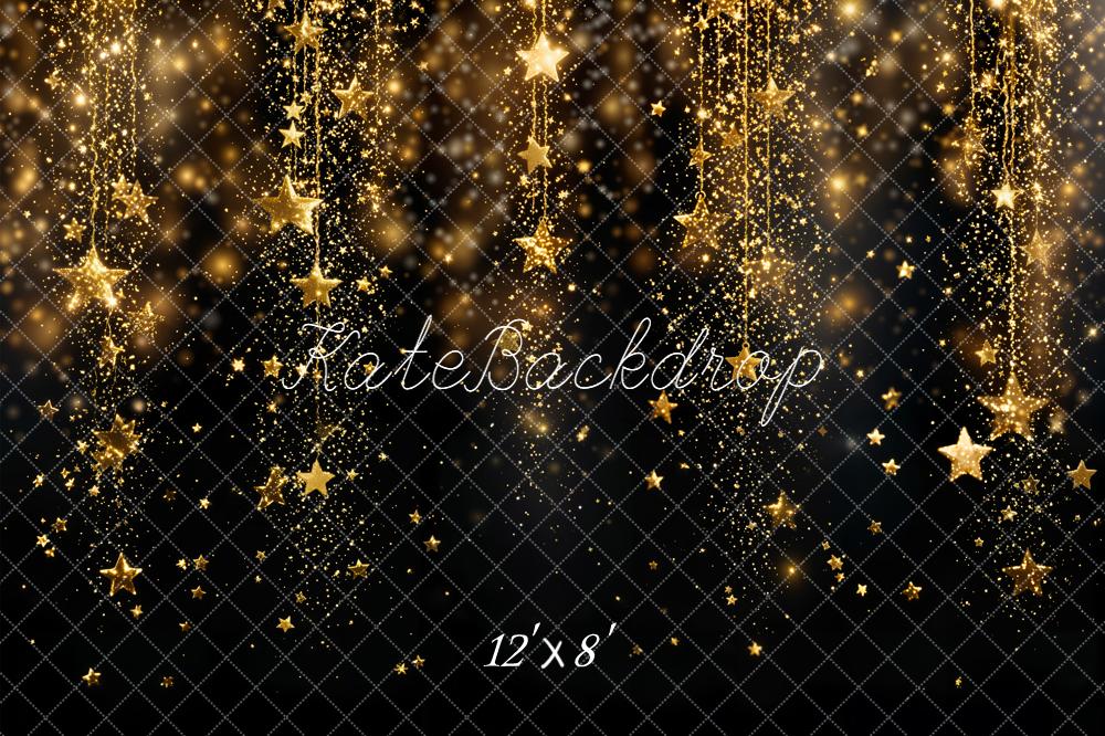 ⚡Blitzangebote #1-Kate Abstrakt Goldene Sterne Glitzer Hintergrund Entworfen von Kate Image - Kate Backdrop.de