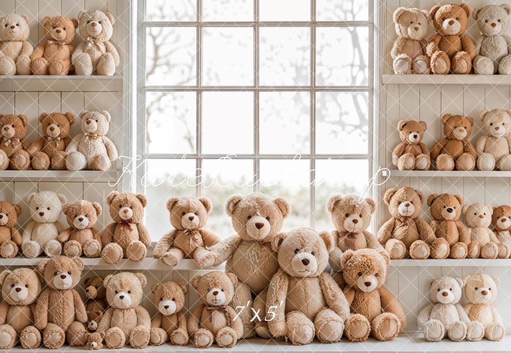 Kate Kinder Teddybären Regal Neutral Hintergrund Entworfen von Emetselch