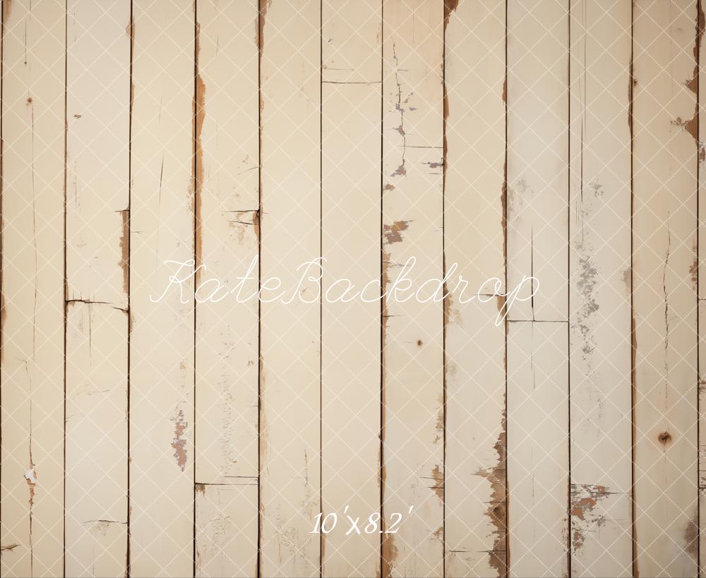 Kate Holz Planken Beige Vintage Hintergrund Entworfen von Kate Image