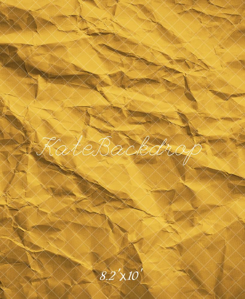 Kate Abstrakt Knitterpapier Gelb Fleece Hintergrund Entworfen von Emetselch - Kate Backdrop.de