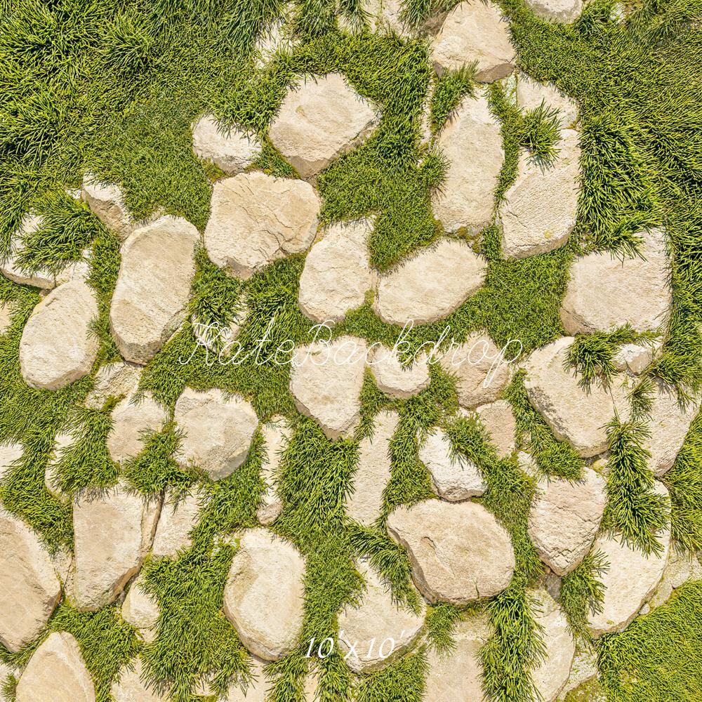 Kate Stein Boden Moos Grün Hintergrund Entworfen von Kate Image