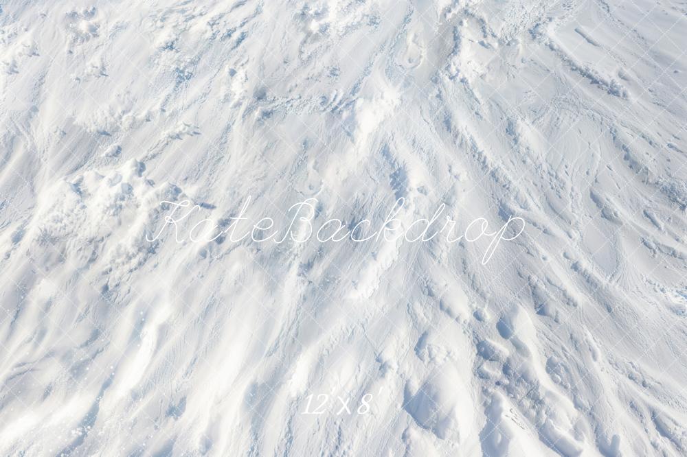 Kate Winter Schnee Struktur Weiß Fleece Hintergrund Entworfen von Kate Image
