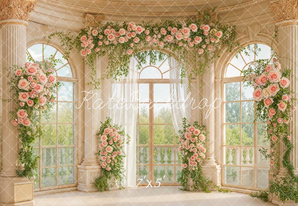 Kate Hochzeit Blumen Fenster Klassisch Hintergrund Entworfen von Emetselch