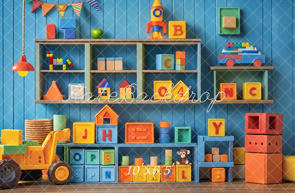 Kate Kinderzimmer Spielzeug Regal Bunt Hintergrund Entworfen von Emetselch