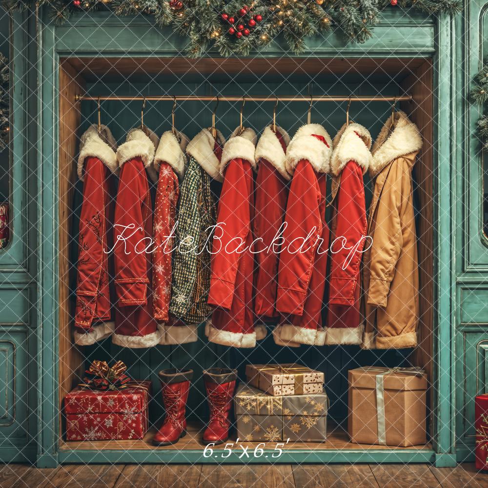 Kate Weihnachten Mäntel Geschenkboxen Vintage Hintergrund Entworfen von Emetselch